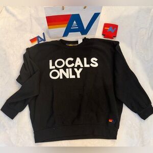NWT Aviator Nation LOCALS ONLY Relaxed Crew Size Medium
